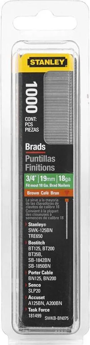Stanley Nagels Type J 20mm - 1000 Stuks - afbeelding 6 van 6