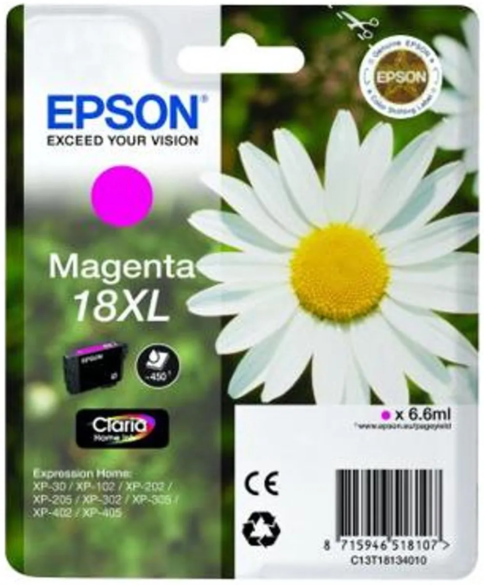 Epson 18XL Magenta C13T18134010 Inktcartridge