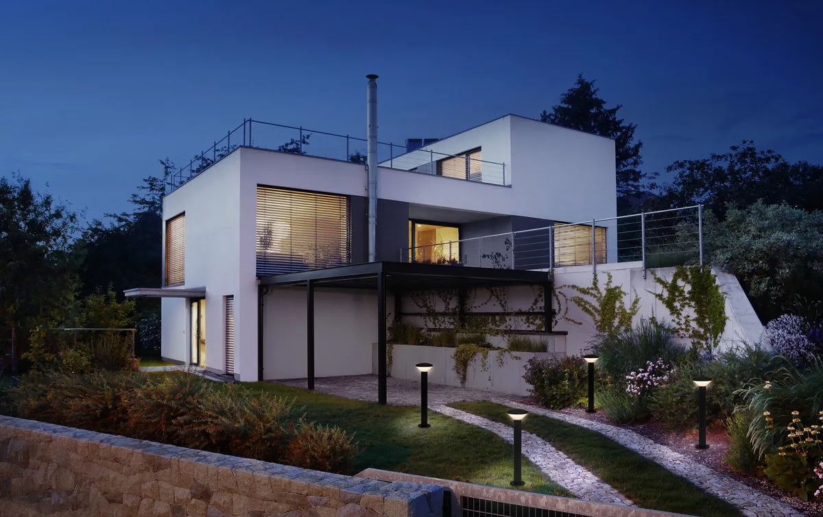 LEDVANCE ENDURA HYBRID OLONA buitenlant., hybrideverl., 2W, 140lm, warm witte lichtkleur, 3.000K kleurtemperatuur, donkergrijs, edelstaal, beschermingsklasse IP44 en IP67, zonne-energie en netvoeding