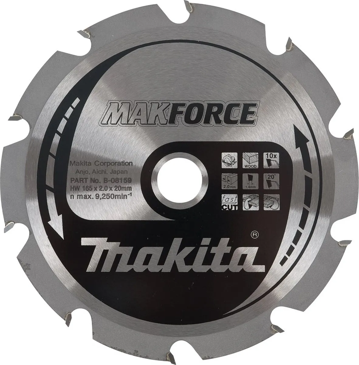Makita Makforce Cirkelzaagblad B-08501 - Ø210mm 40T