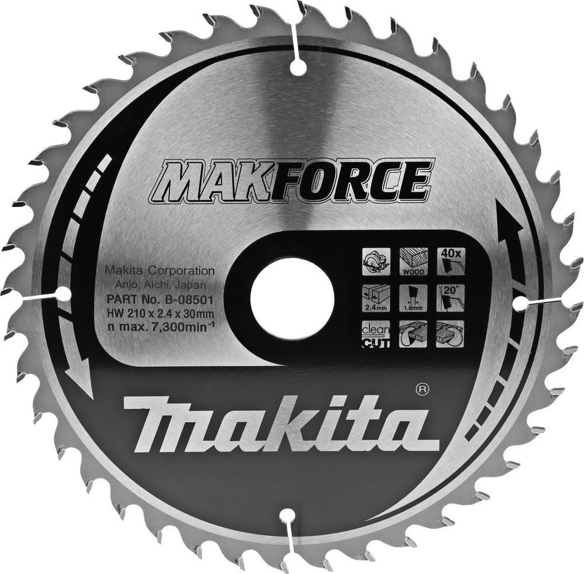 Makita Makforce Cirkelzaagblad B-08501