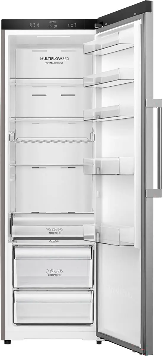 Etna KKV185RVS Vrijstaande Koelkast 372L - RVS - 35 dB