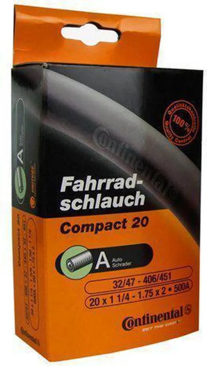 Continental Binnenband 20x1.75 34mm - Zwart