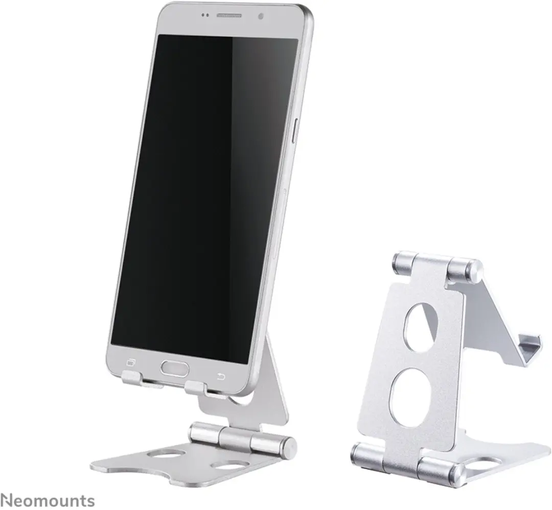 Neomounts DS10-150SL1 Opvouwbare Telefoonsteun - Zilver - afbeelding 6 van 6