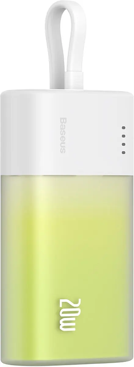 Baseus Popsicle Serie PPKDC05I Powerbank 5200mAh - 20W - Wit/ Groen