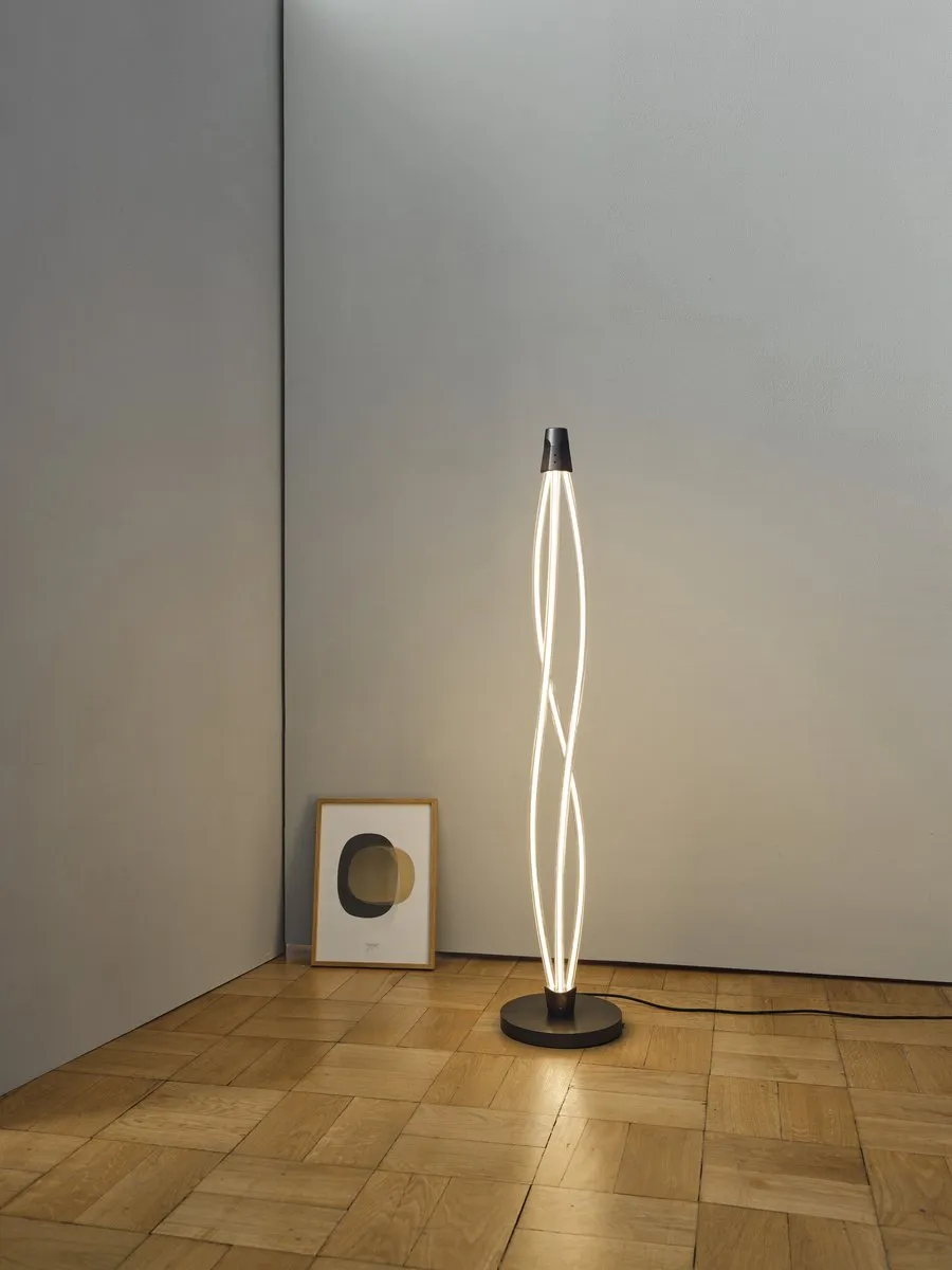 LEDVANCE Swirl Floor Vloerlamp 22W - 2400 Lm Warm Wit - Donkergrijs