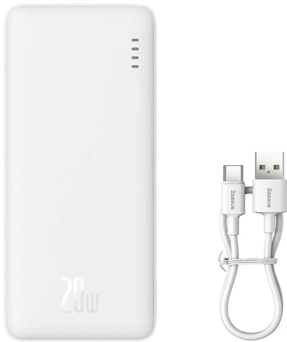 Baseus Airpow PPQD090002 Powerbank 10000mAh - 20W - Wit - afbeelding 6 van 6