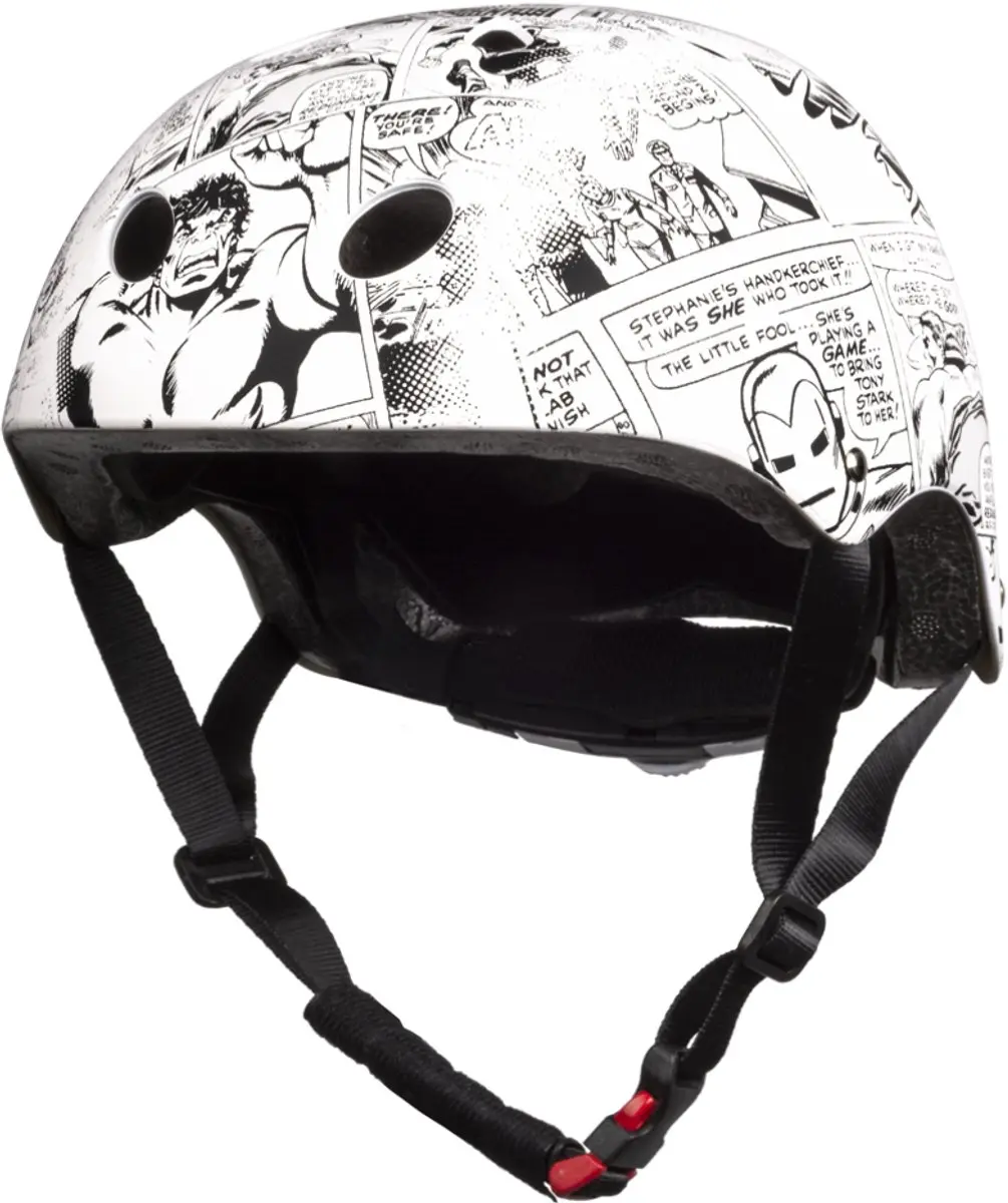 Marvel Comics Fietshelm - 52-56cm - Wit/Zwart