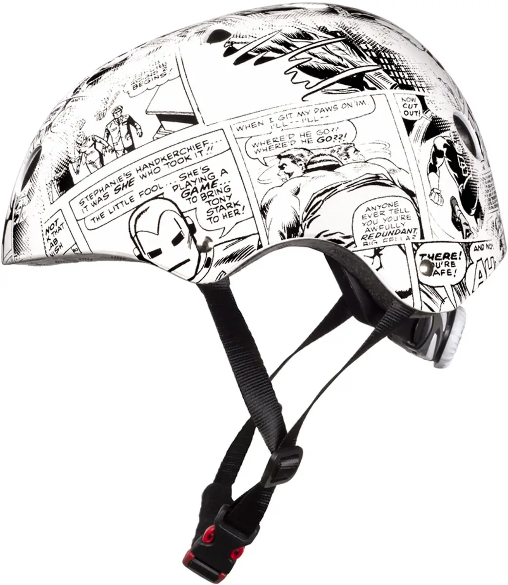 Marvel Comics Fietshelm - 52-56cm - Wit/Zwart