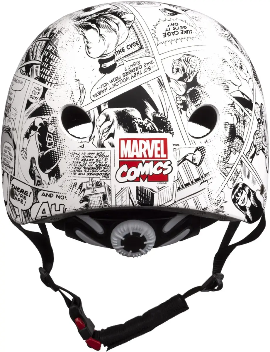 Marvel Comics Fietshelm - 52-56cm - Wit/Zwart