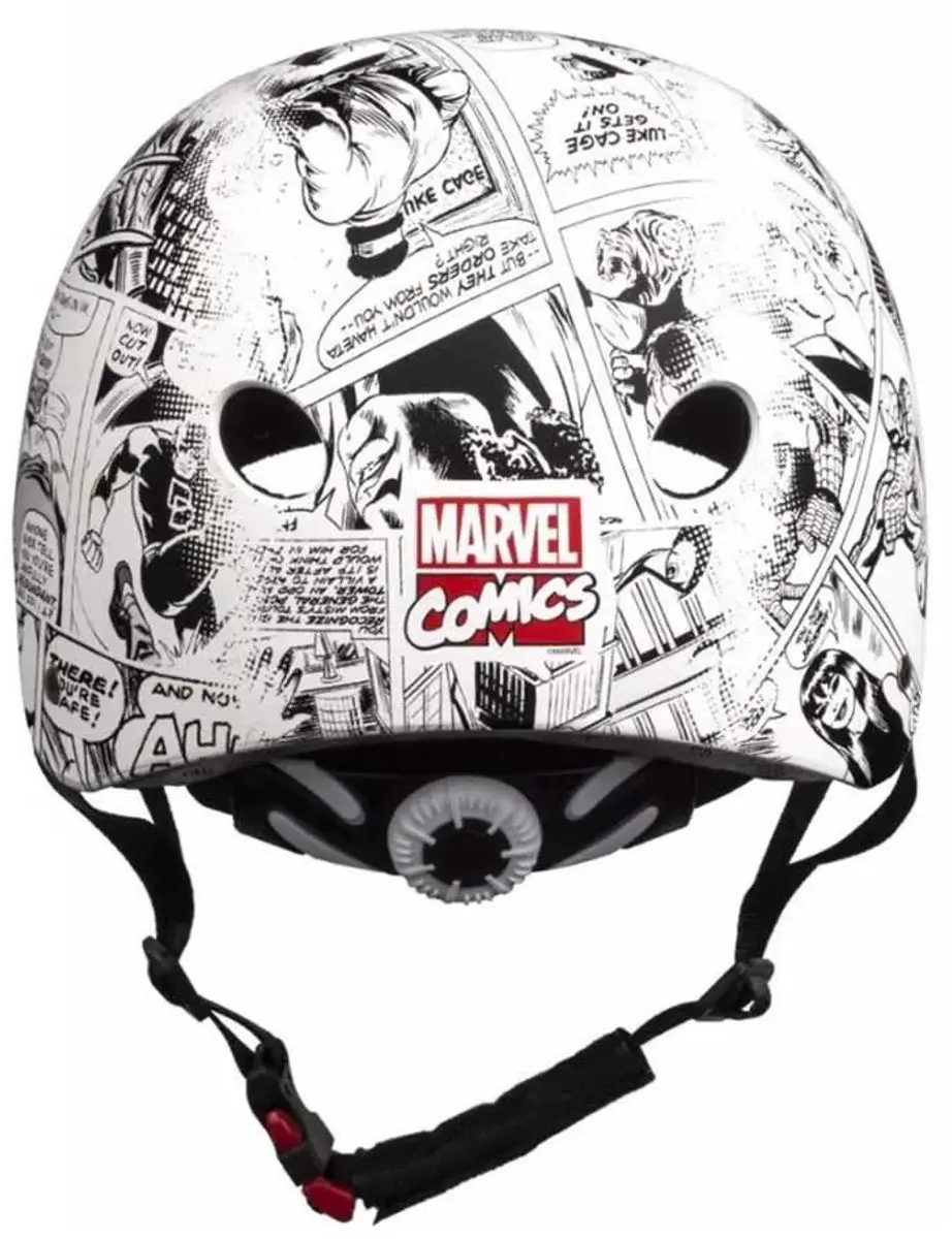 Marvel Comics Fietshelm - 52-56cm - Wit/Zwart