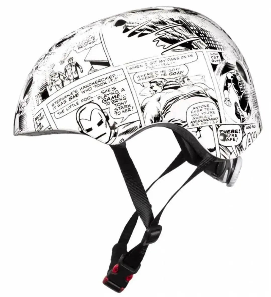 Marvel Comics Fietshelm - 52-56cm - Wit/Zwart - afbeelding 6 van 6