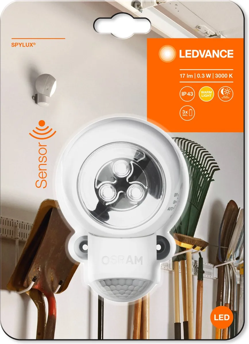 LEDVANCE SPYLUX LED Wandlamp 0.3W Warm Wit - afbeelding 4 van 6