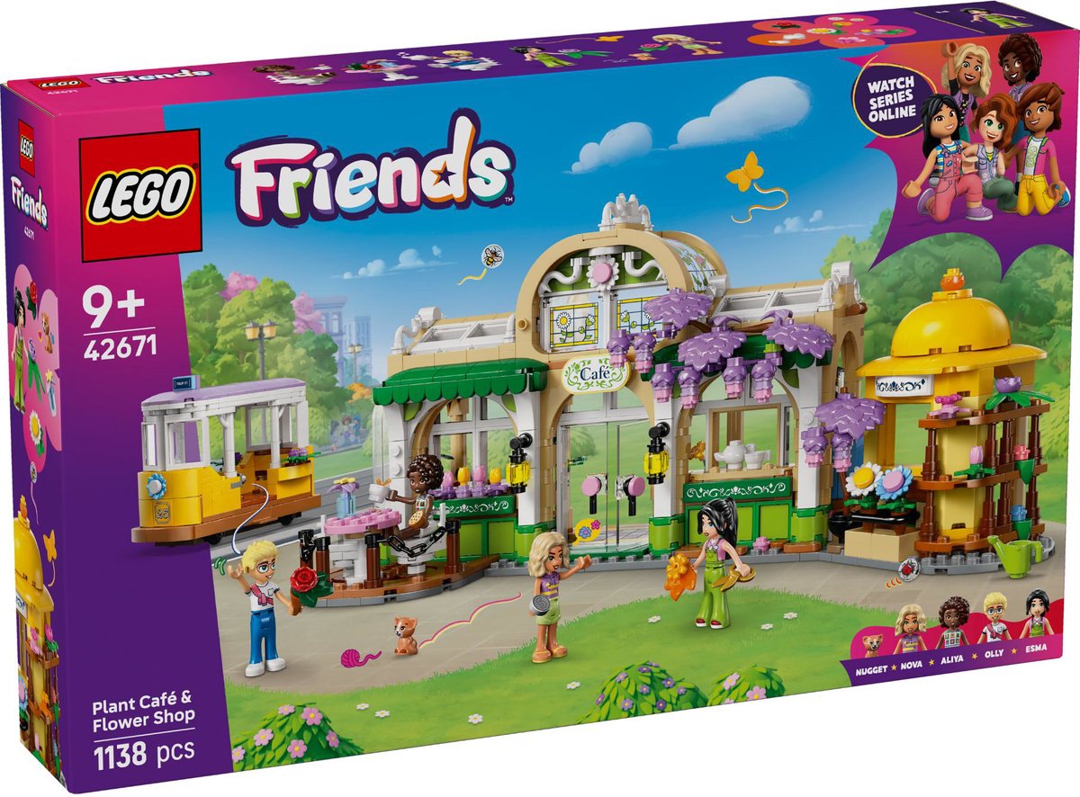 LEGO® Friends Plantencafé en Bloemenwinkel Bouwset - 42671