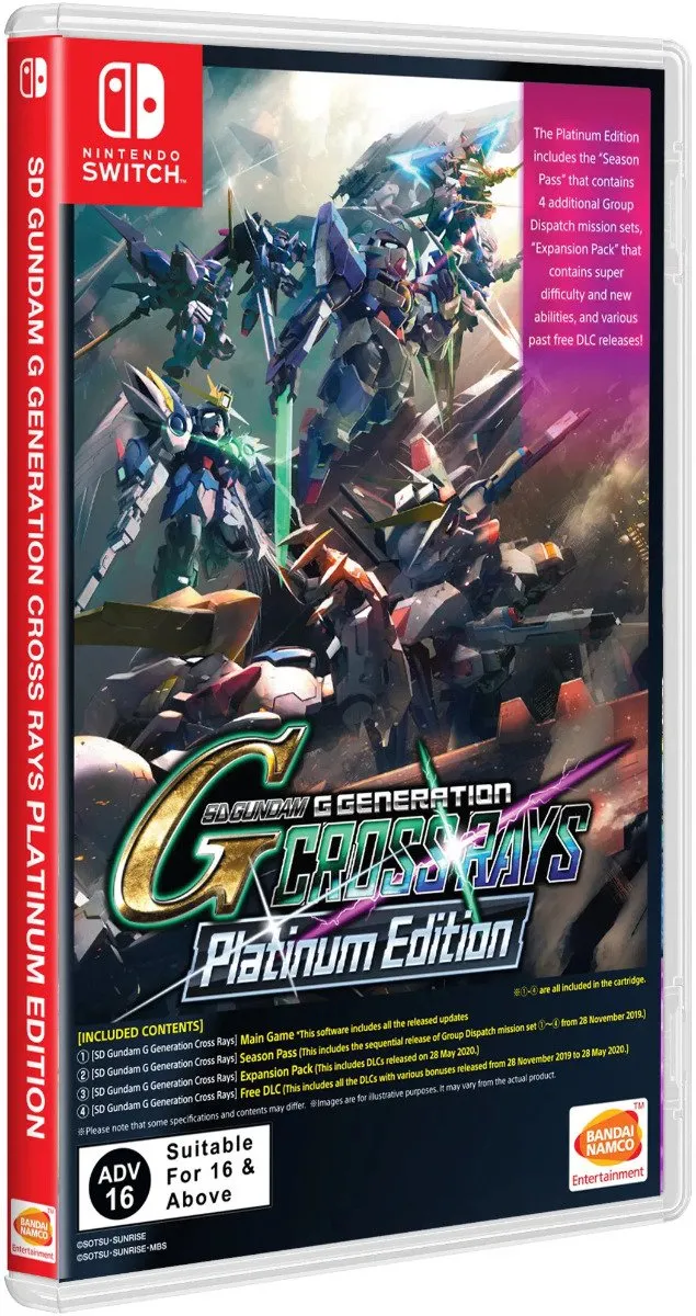 Bandai Namco SD Gundam G Generation Cross Rays Platinum Edition