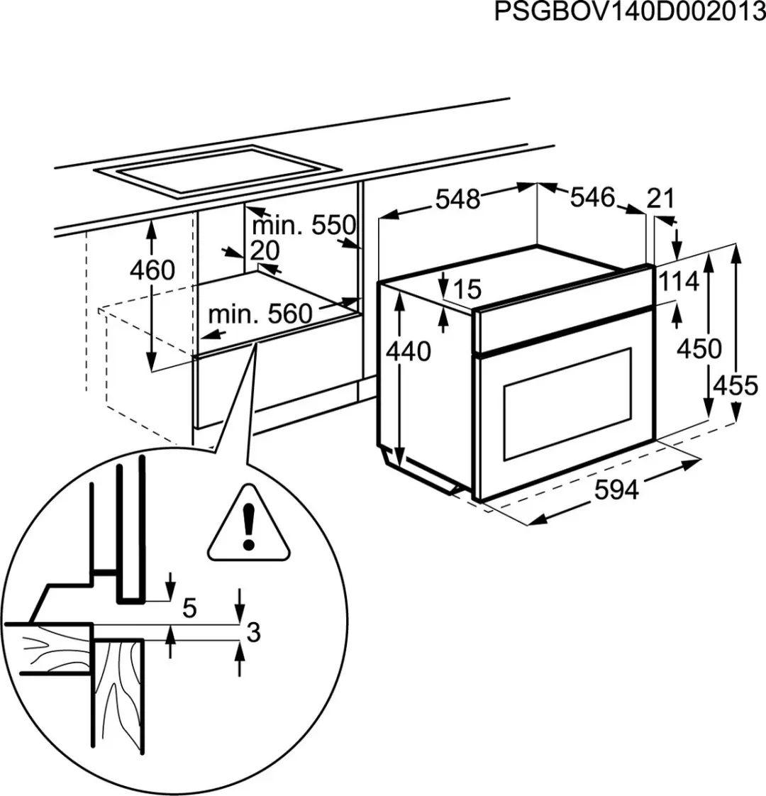 AEG KMK721000M Magnetron 1000W - 46L - Zwart/Roestvrijstaal