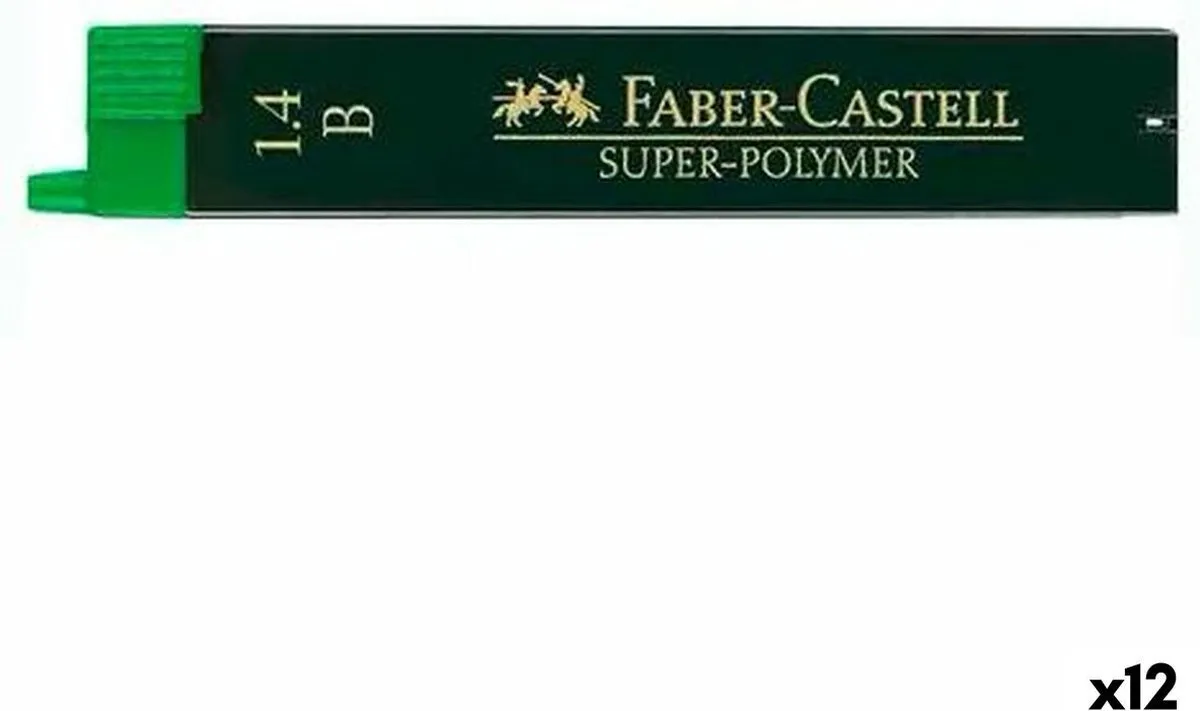 Faber-Castell Super Polymer Loodvervanging 14mm - 12 Stuks Groen