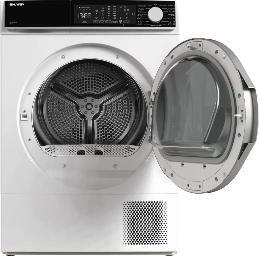 Sharp KDNL2S7WEBE Warmtepomp Droger 12kg - 15 Programma's - Wit