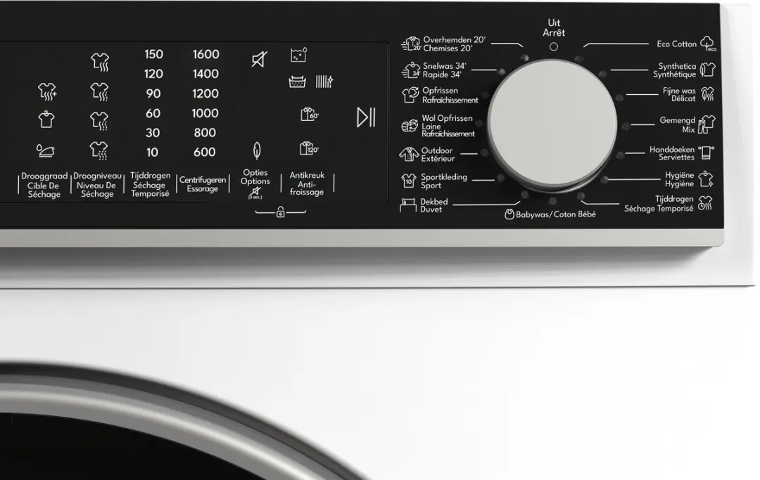 Sharp KDNL2S7WEBE Warmtepomp Droger 12kg - 15 Programma's - Wit