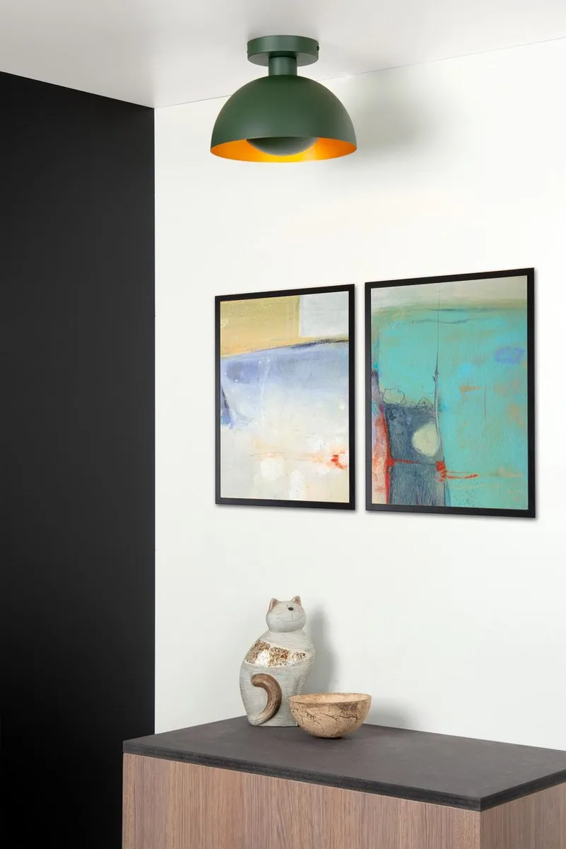 Lucide Siemon Plafondlamp Ø25cm - Groen