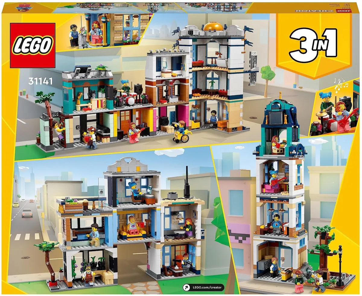 LEGO Creator 3-in-1 Hoofdstraat 31141 - 1459 Stukken