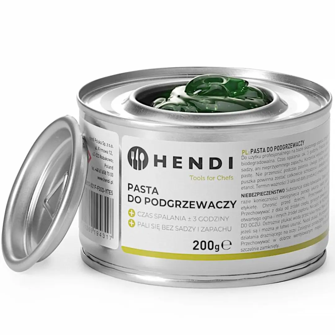 Hendi Bio Ethanol Pasta voor Verwarmers 200g - 72 Stuks