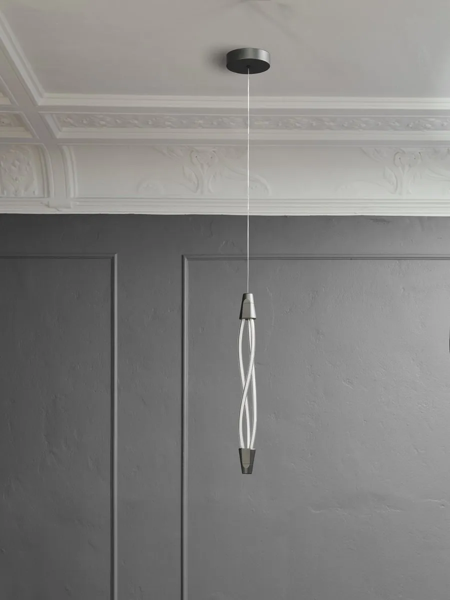LEDVANCE Decor Swirl Vert Hanglamp 18W 1800lm - Donkergrijs