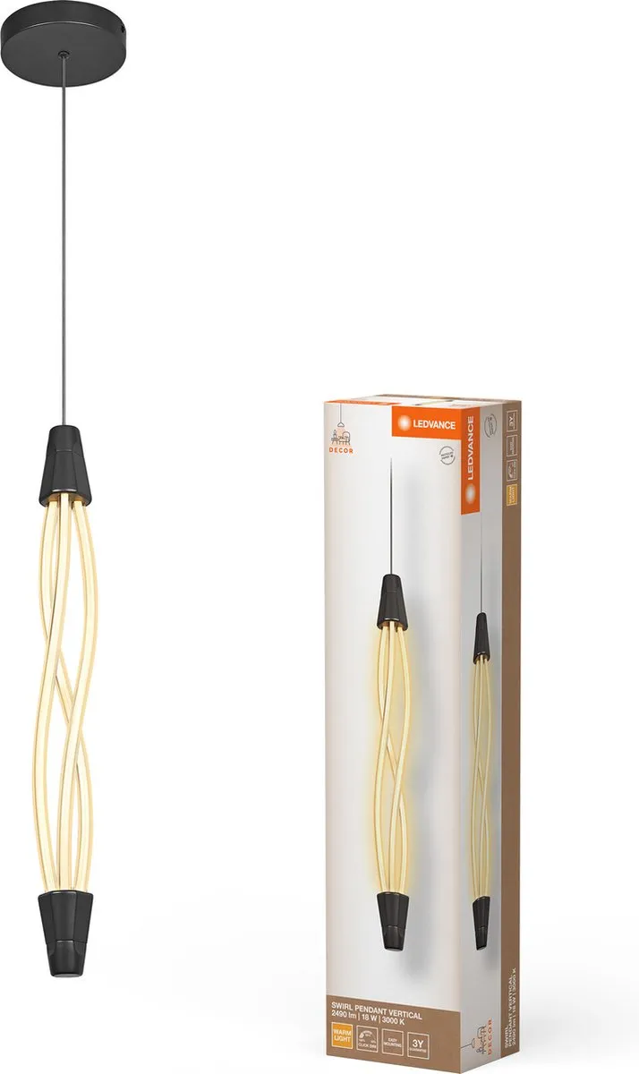 LEDVANCE Decor Swirl Vert Hanglamp 18W 1800lm