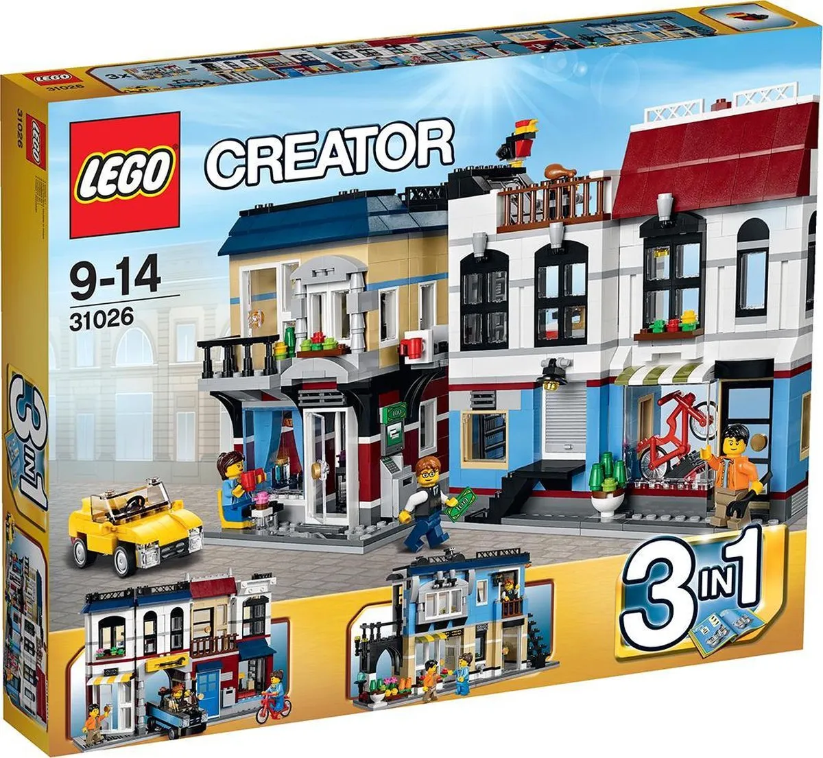LEGO Creator Fietswinkel & Café 31026 - 1023 Stukken