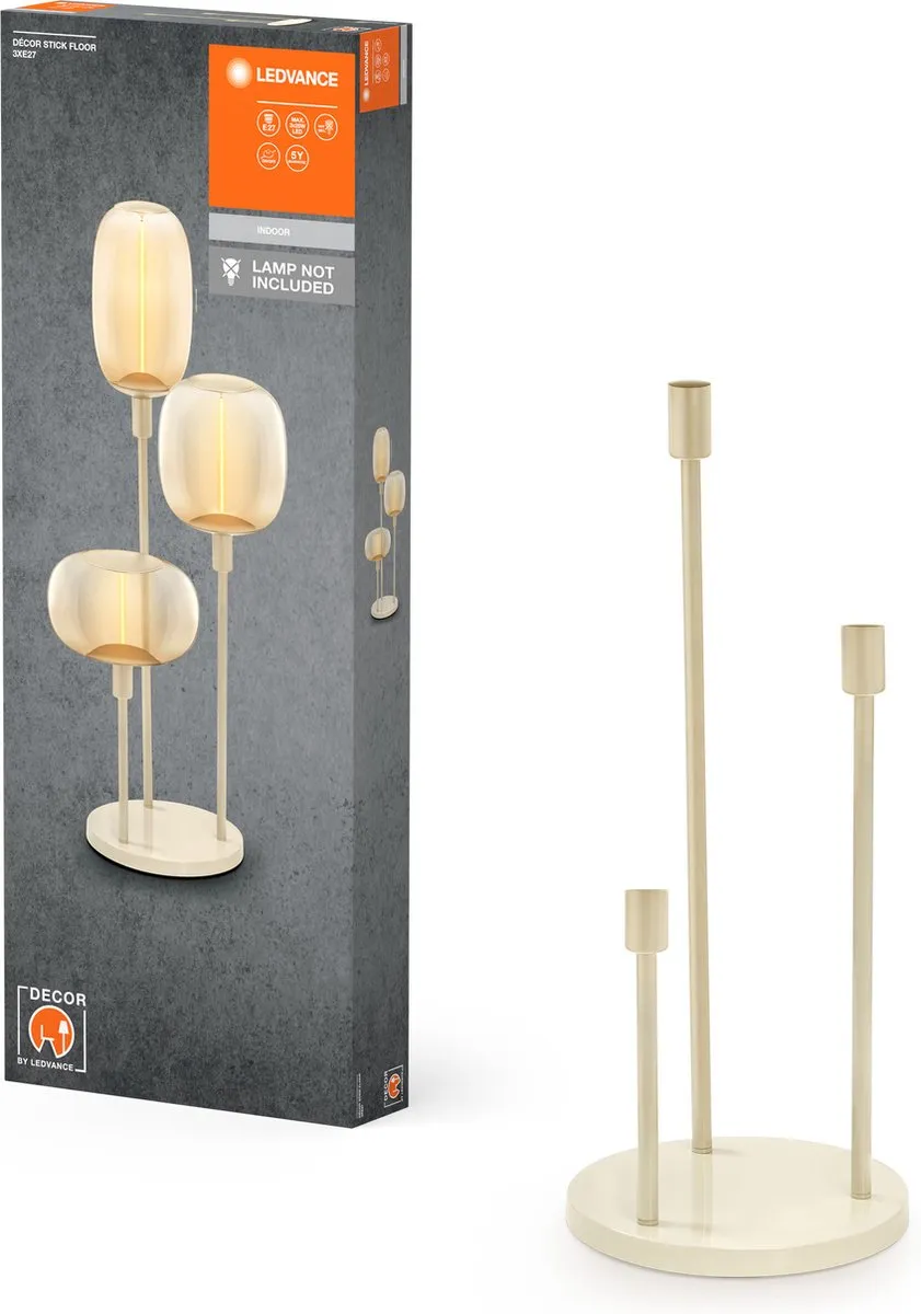 LEDVANCE Decor Stick Floor Grondlamp Beige - 3xE27
