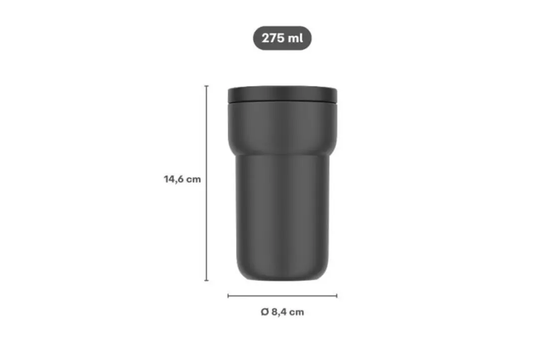 Mepal Reisbeker Ellipse 104175041100 - 275ml - Nordic black