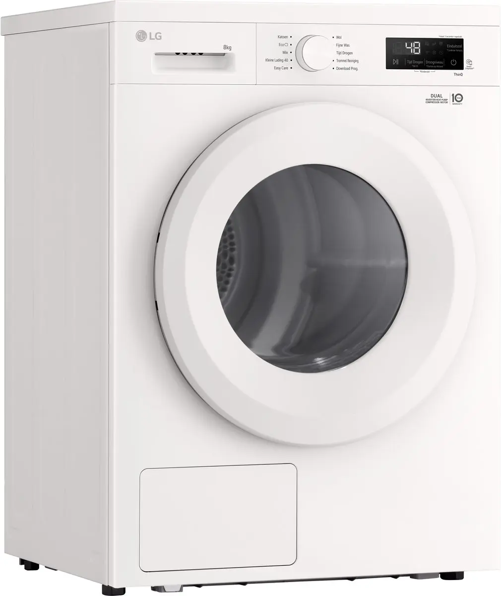 LG RHX1008NWH Warmtepompdroger 8kg - Essence Wit