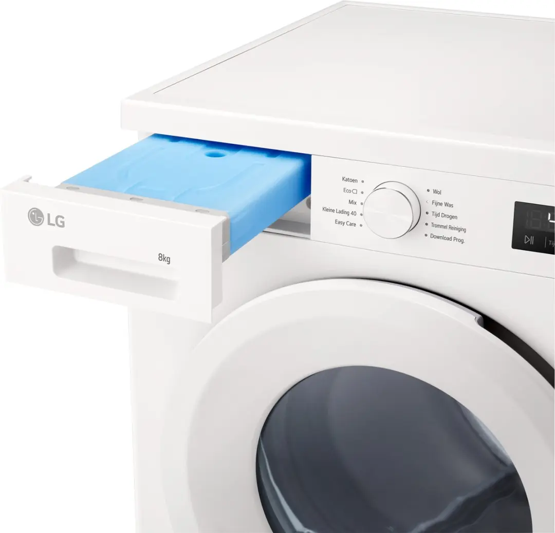 LG RHX1008NWH Warmtepompdroger 8kg - Essence Wit - afbeelding 6 van 6