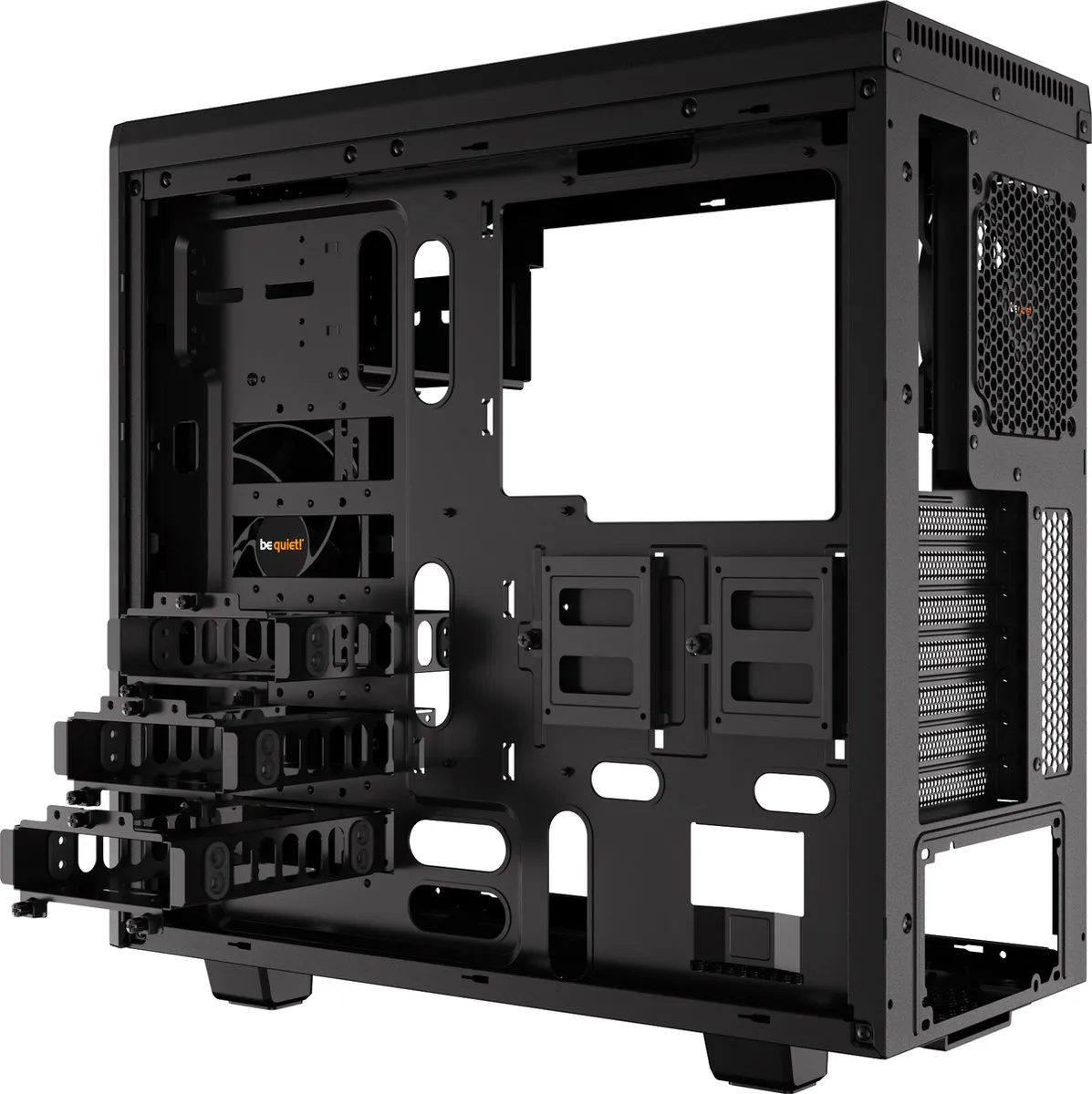 be quiet! Pure Base 600 ATX Semi-toren - 2 Ventilatoren - Zwart