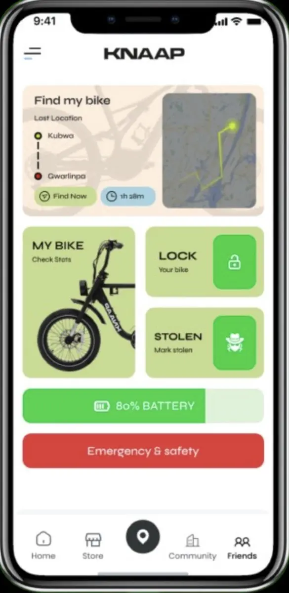 KNAAP BCN Deep Green Fatbike 20" - 250W 960Wh - 7 Versnellingen