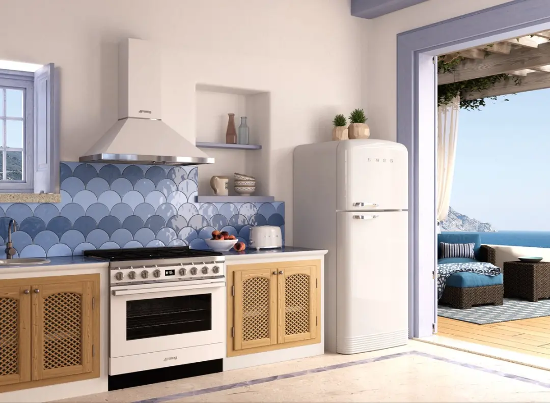 Smeg KPF9 Afzuigkap 630m³/u - Wit - 3 standen