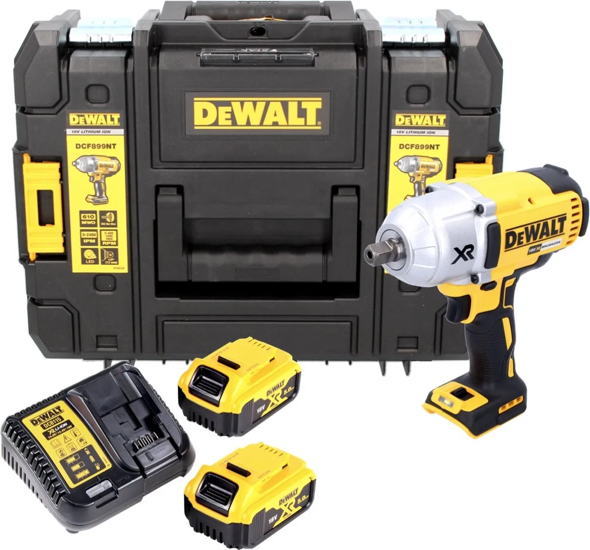 DeWalt DCF899P2 Accu Slagmoersleutel 18V - 950Nm - 2x 5.0Ah - afbeelding 6 van 6