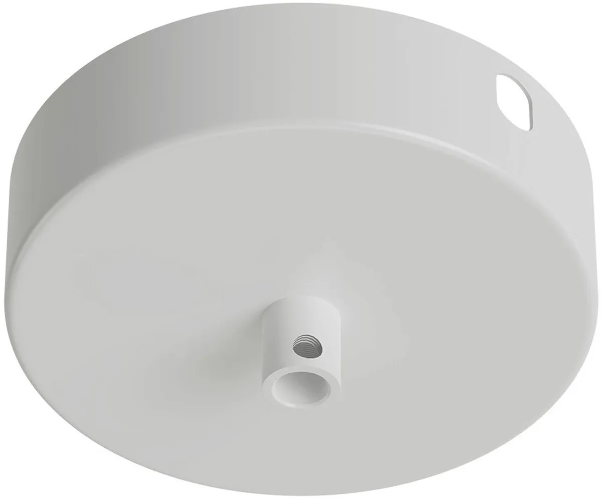 Calex Snoerboer Plafondkap Ø10cm - Metaal - Wit