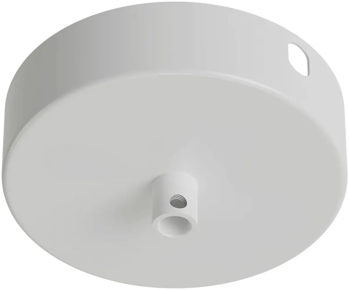 Calex Snoerboer Plafondkap Ø10cm - Metaal - Wit
