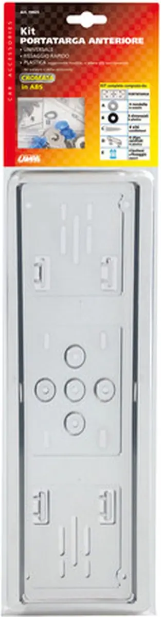 Lampa Kentekenplaathouder Plastic - Zilver