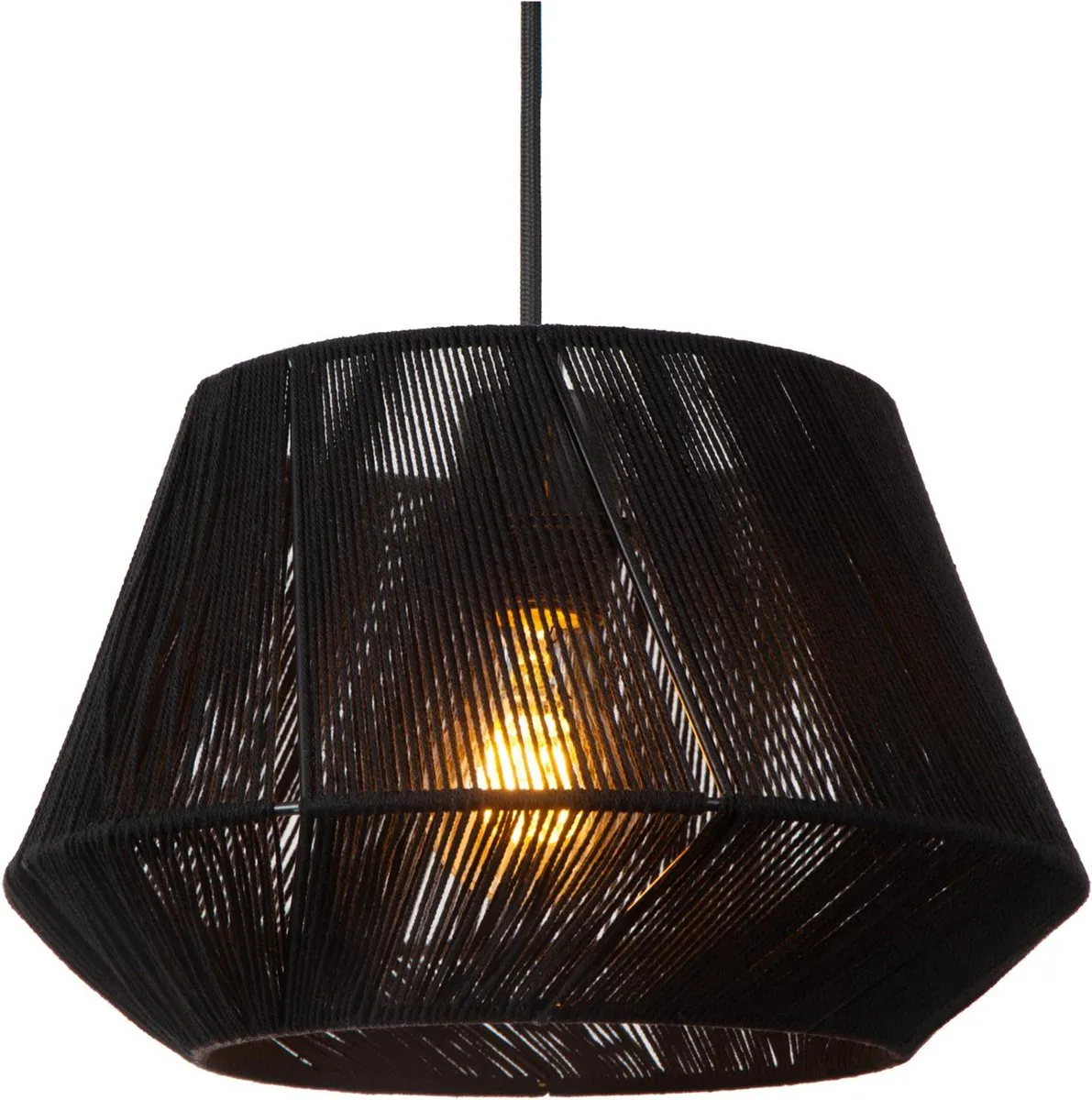 Lucide Jessica Hanglamp Ø35,5cm - 3xE27 - Zwart