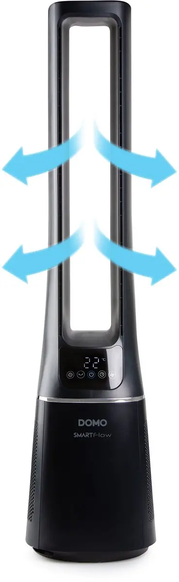 Domo DO8160 Torenventilator 33W - Luchtreiniger - 10 Snelheden - Zwart