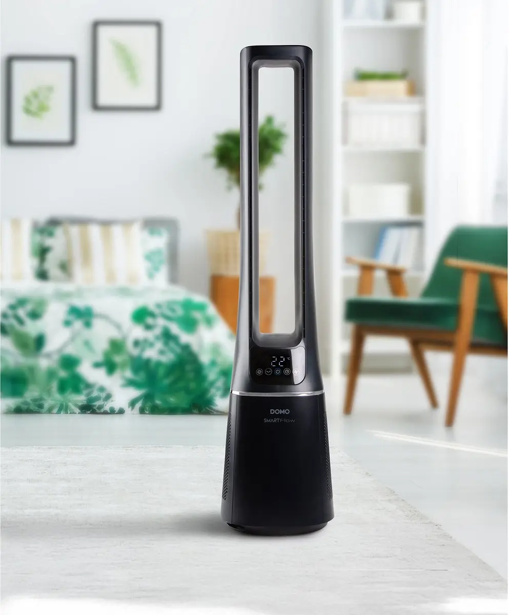 Domo DO8160 Torenventilator 33W - Luchtreiniger - 10 Snelheden - Zwart
