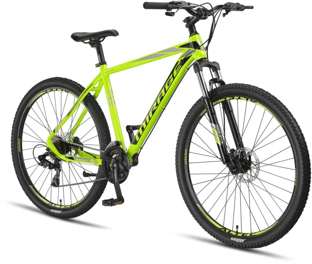 Umit Mirage Hardtail Mountainbike 27.5" - 50cm - 21V - Hydraulische schijfrem - Lime/Zwart