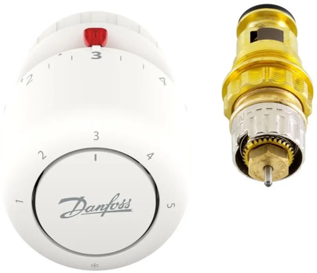 Danfoss RAVL 20 Ventielinzetstuk & Aero Thermostaatkop