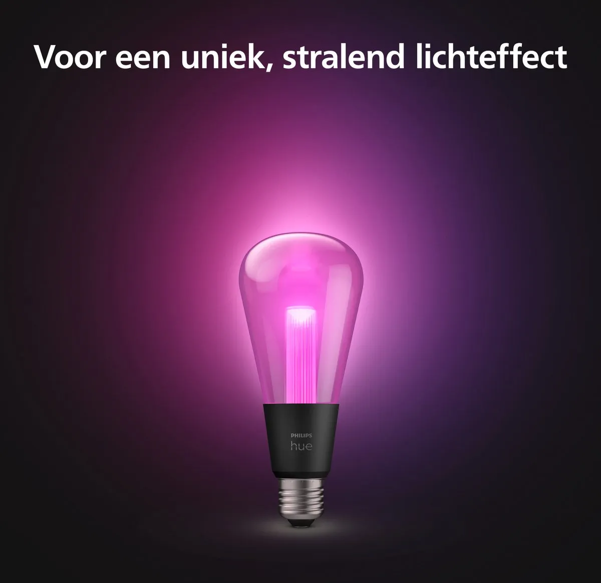 Philips Hue Lightguide Edisonlamp ST72 E27 - Mat - RGB 2000K