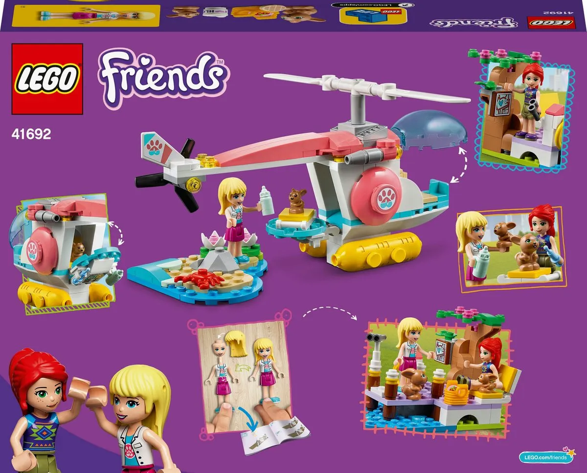LEGO Friends Dierenkliniek Reddingshelikopter 249 Stukken
