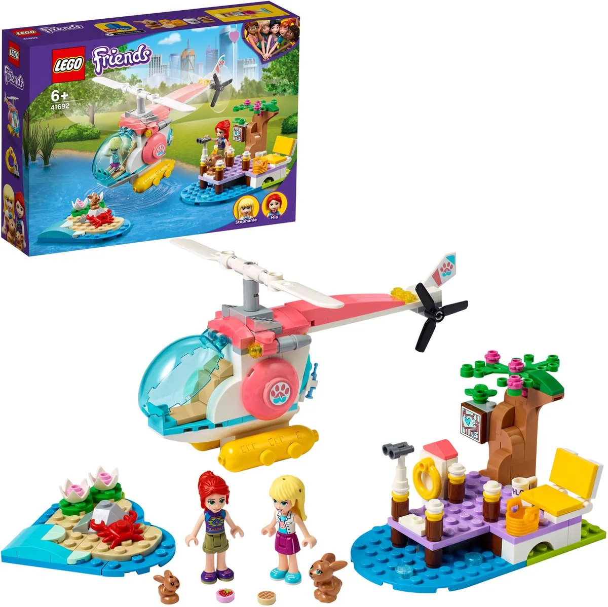 LEGO Friends Dierenkliniek Reddingshelikopter 249 Stukken