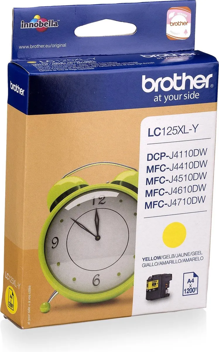 Brother LC-125XLY Inktcartridge - Geel
