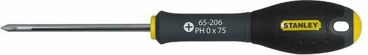 Stanley FatMax Schroevendraaier PH0 75mm - Geel
